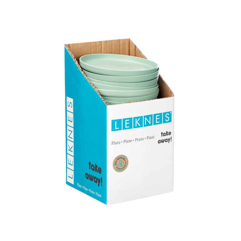 ASSIETTE PLATE VERTE 19,5CM DIAM