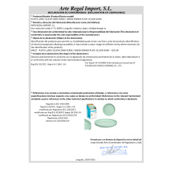 PIATTO PIANO 19,5CM DIAM VERDE