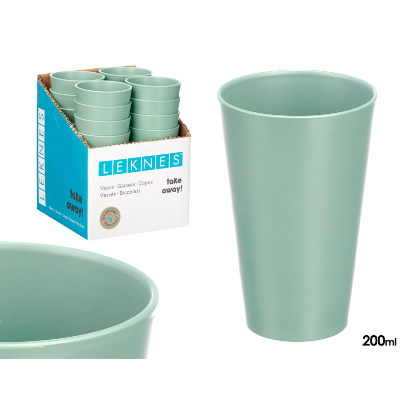 CONICAL VASE GREEN 200ML