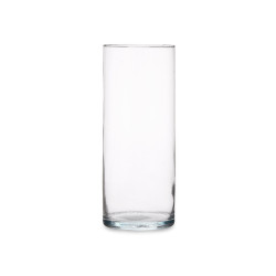 JARRON CRISTAL CILINDRO 12CM DIAM X 30CM