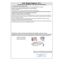 SET 4 PLATEAUX OVALES ALUMINIUM 35X24CM