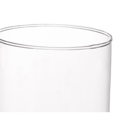 JARRON CRISTAL CILINDRO 12CM DIAM X 30CM