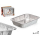 SET 3 PLATEAUX RECTANGULAIRES EN ALUMINIUM 36X27CM