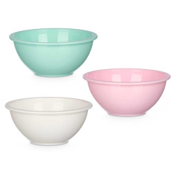 SET 6 BOWLS ASSORTED 3 COLORS 300ML