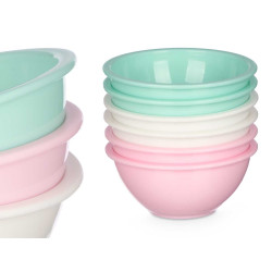SET 6 BOWLS ASSORTED 3 COLORS 300ML
