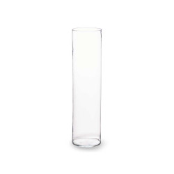 JARRON CRISTAL CILINDRO 12CM DIAM X 40CM