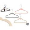 SET 12 PERCHA FLOCADA INFANTIL SURT 3 COL