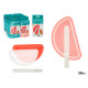MOLDE PARA GELADO FORMA MELANCIA 100ML