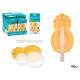 MOLDE DE SILICONE PARA GELADO FORMA ANANÁS 100ML