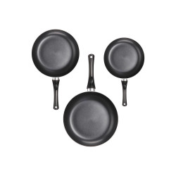 SET 3 SARTENES ALUMINIO NEGRO