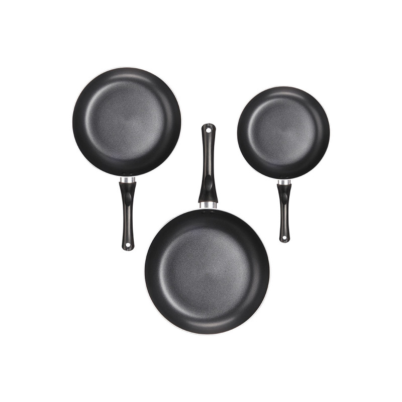 SET 3 SARTENES ALUMINIO NEGRO