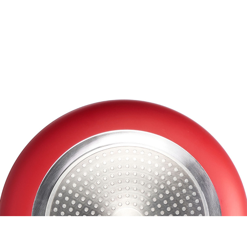 SET 3 PADELLE ALLUMINIO ROSSO