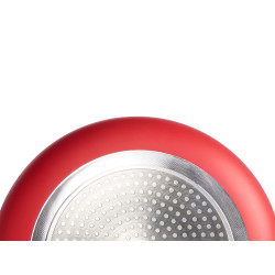 SET 2 FRYPANS ALUMINIUM RED  