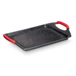 GRIGLIA 34X26CM PIATTA ALLUMINIO FUSO INDUZIONE