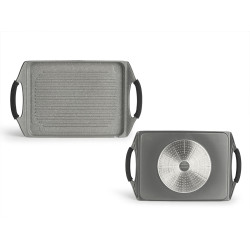 ASADOR GRIS 34X26CM PLANO ALUMINIO INDUCCION