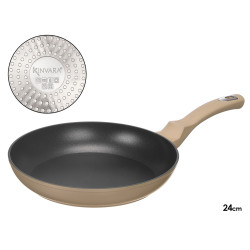 BEIGE FORGED INDUCTION FRYING PAN 25CM