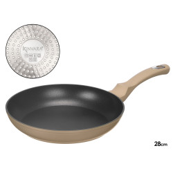 BEIGE FORGED INDUCTION FRYING PAN 28CM