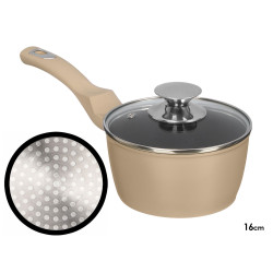 CASSEROLE INDUCTION FORGEE BEIGE 16CM