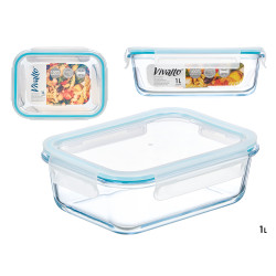 HERMETIC BOROSILICATE LUNCH BOX 1000ML