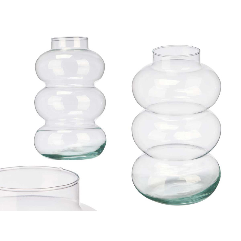 JARRON CRISTAL BURBUJA 35CM