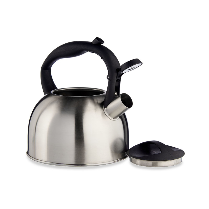 STEEL KETTLE 2,5L PLASTIC HANDLE