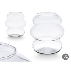 JARRON CRISTAL BURBUJA ANCHO 25CM