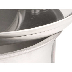 PENTOLA INDUZIONE COPERCHIO VETRO 16CM