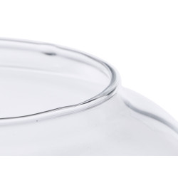 VASO VETRO BOLLA LARGO 25CM