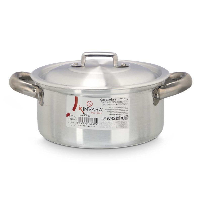 CASSERUOLA 16CM 1.5L ALLUMINIO