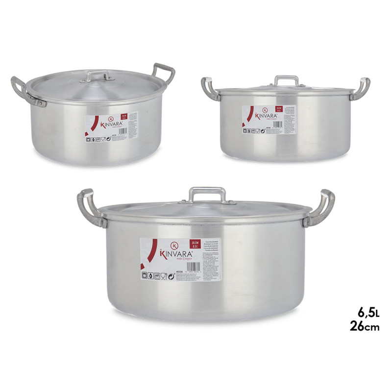 CACEROLA ALUMINIO 26 CM 6,5 L