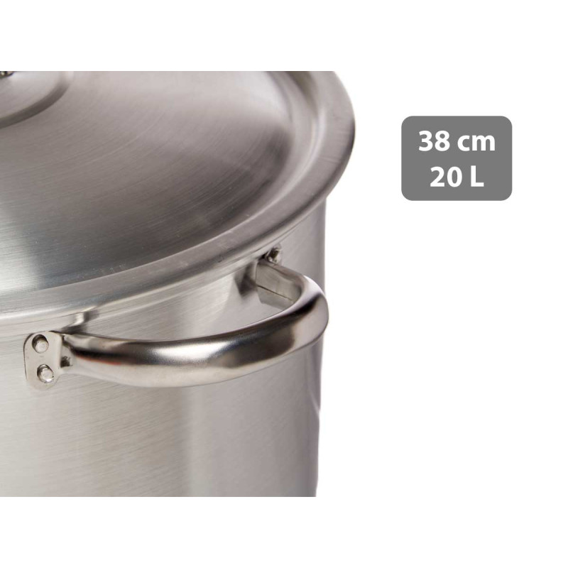 CACEROLA ALUMINIO 38 CM 20 L