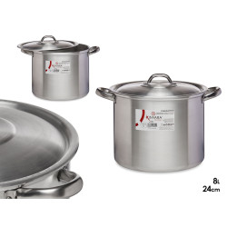 PENTOLA 24CM 8L ALLUMINIO