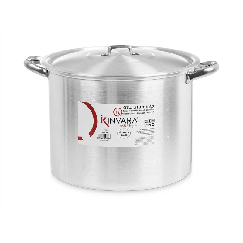 ALUMINIUM COOKING POT 28 CM 12,5 L