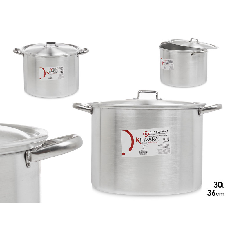 ALUMINIUM COOKING POT 36 CM 30 L