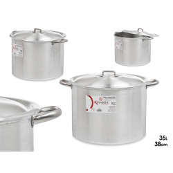 ALUMINIUM COOKING POT 38 CM 35 L