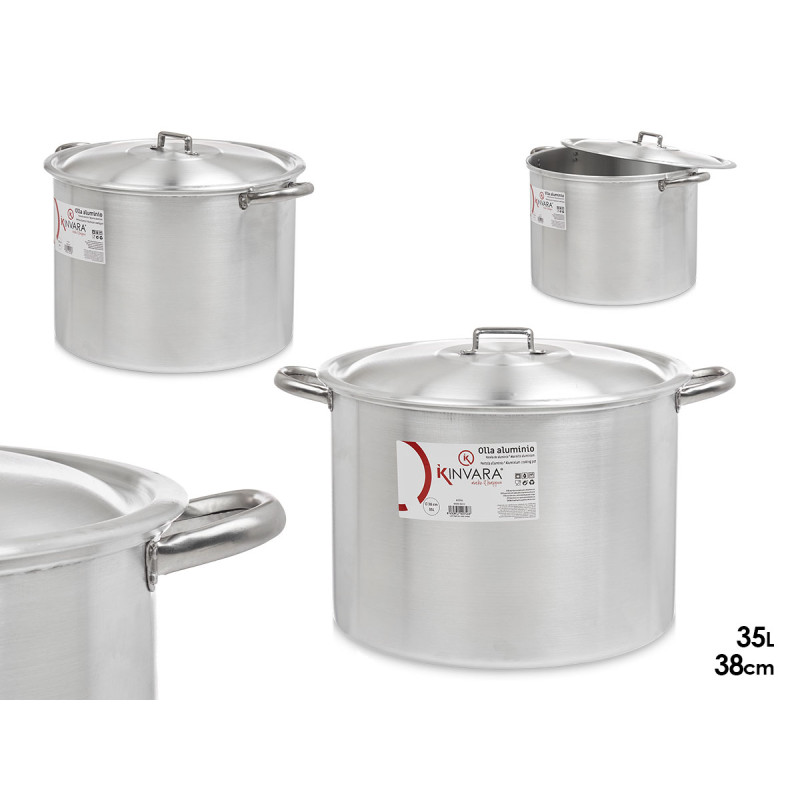 PENTOLA 38 CM 35 L ALLUMINIO