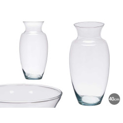 VASO VETRO COLLO LARGO 40CM