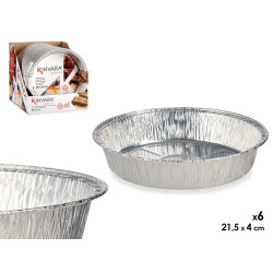 SET 6 TEGLIE ALLUMINIO ROTONDE