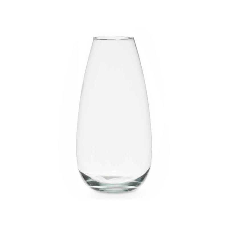 CRYSTAL VASE CONVEX BASE 40CM