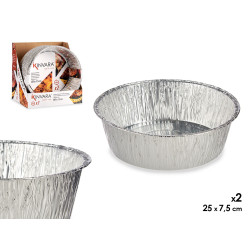 SET 2 TEGLIE ALLUMINIO ROTONDE GRANDI