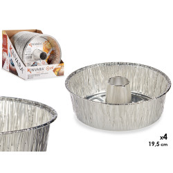 SET 4 TORTIERE DI ALLUMINIO FLAN PICCOLA