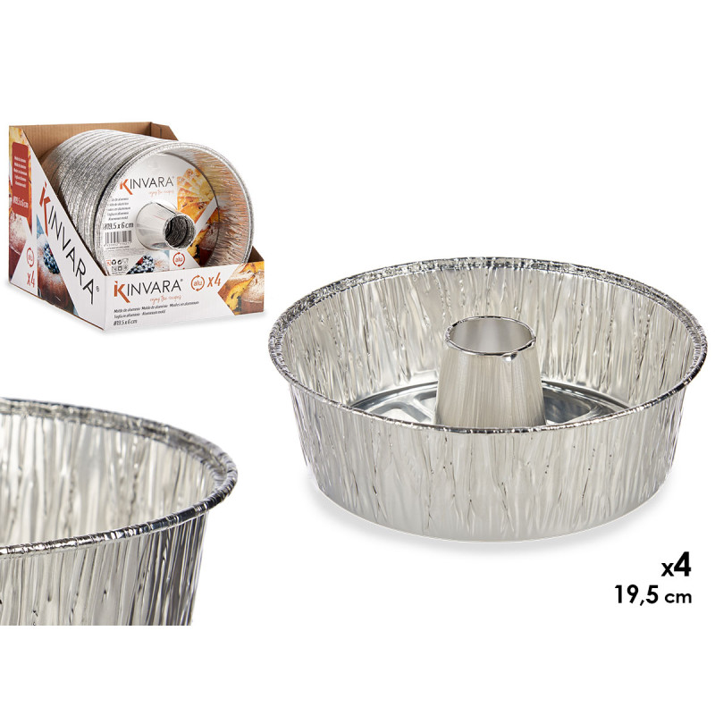 SET OF 4 SMALL MOULDS FOR DESSERTS