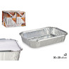 SET 2 PLATEAUX PROFONDS ALUMINIUM AVEC COUVERCLE