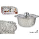 SET 3 OLLAS ALUMINIO TAPA PEQUEÑA