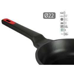 22CM FULL INDUCTION MOLTEN CAST ALUMINIUM PAN 