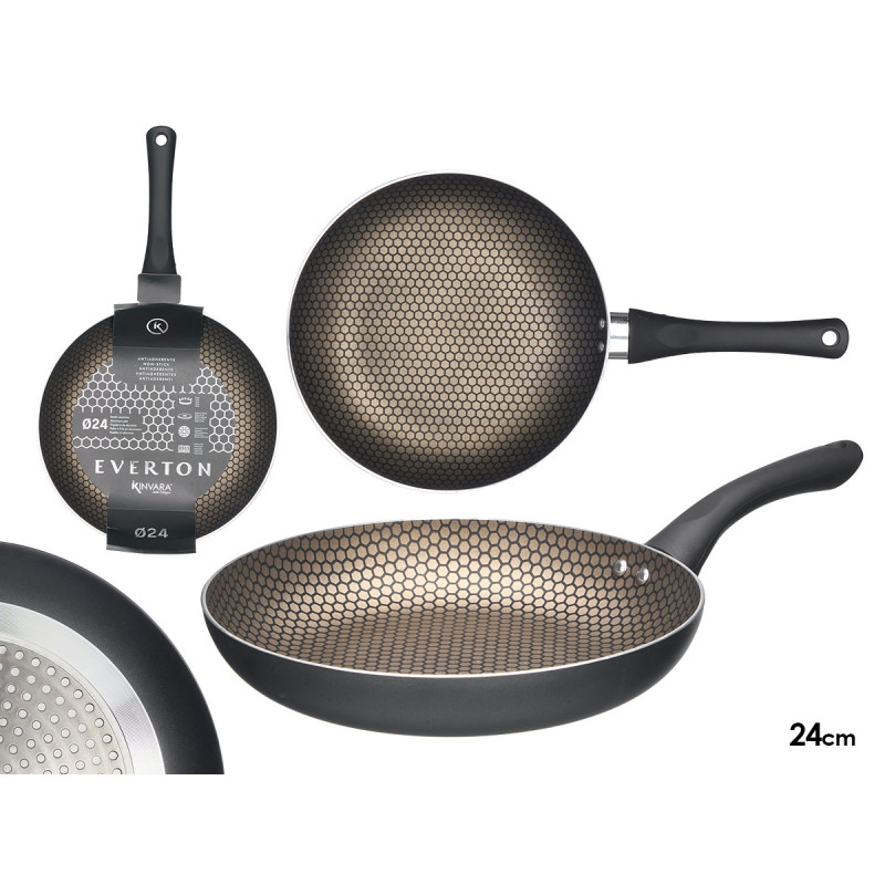 NON-STICK INDUCTION FRYING HONEYCOMB PANEL 24 CM