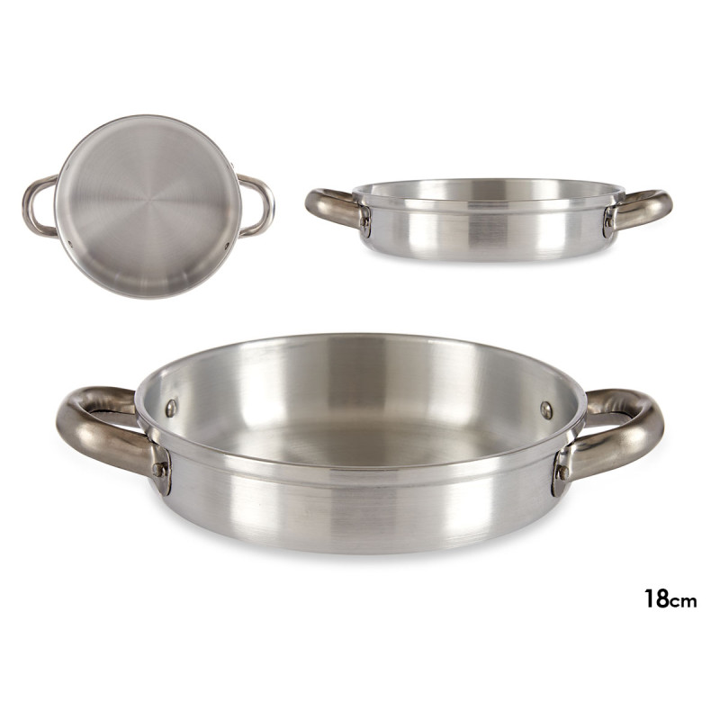 18CM ALUMINIUM FRYING PAN WITH HANDLES