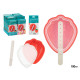 MOLDE DE SILICONE PARA GELADO FORMA MORANGO 100ML