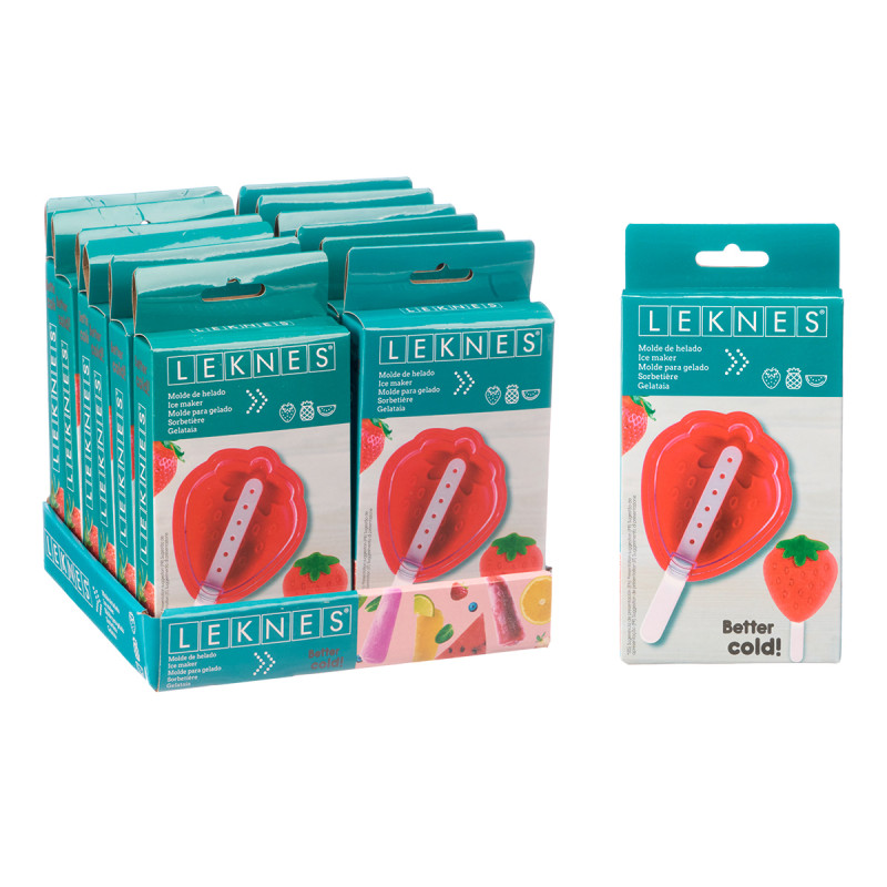 MOULE SILICONE GLACE FRAISE 100ML