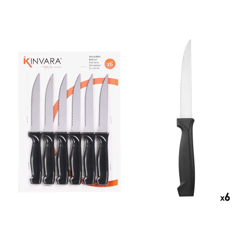 SET 6 SERRATED KNIVES